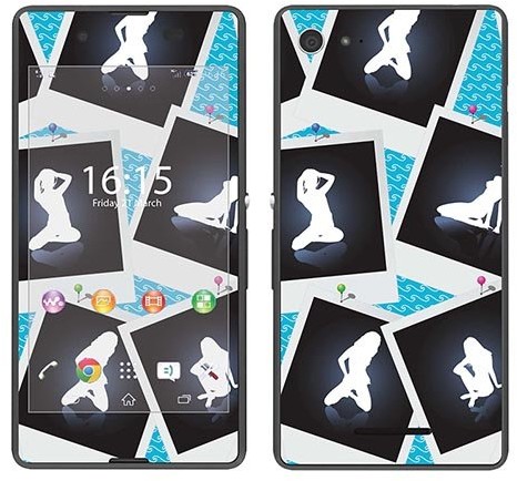 Sony Royal Sticker Royal tatuaż ścienny RS. 99000 samoprzylepny do Xperia E3 z motywem Sexy Girls RS.99000
