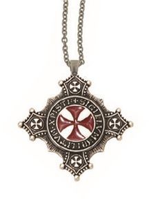 INNE Kolekcjonerski Wisior Z Krzyżem Templariuszy agcd/41.01) 1345