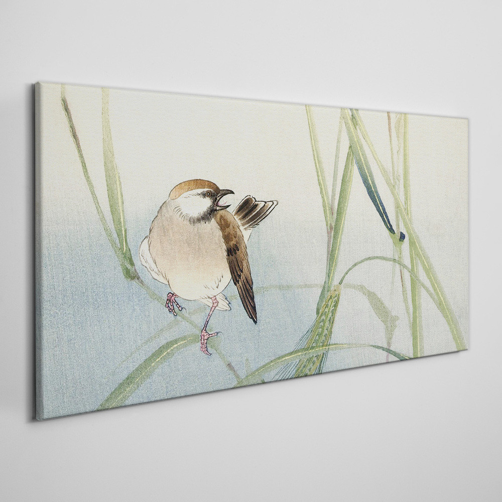PL Coloray Obraz na Płótnie Zwierzę Ptak Wróbel 140x70cm