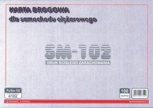 Firma krajewski Karta drogowa samochodu ciężarowego [Pu/Sm-102] Pu/Sm-102