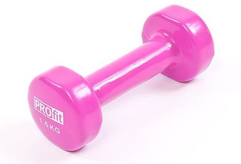 ProFit Hantel winylowy 1,5 kg różowy PRO_15POJ