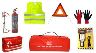POLPOŻ Zestaw samochodowy SAFETY RED EU MEGA JAKOŚĆ SREU