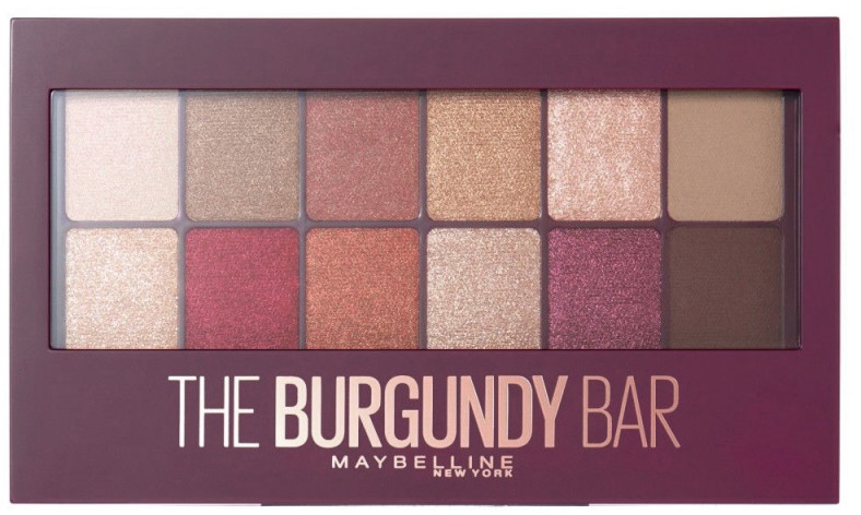 Maybelline THE BURGUNDY BAR EYESHADOW PALETTE - Paleta 12 cieni do powiek MAYBEPCPO-01