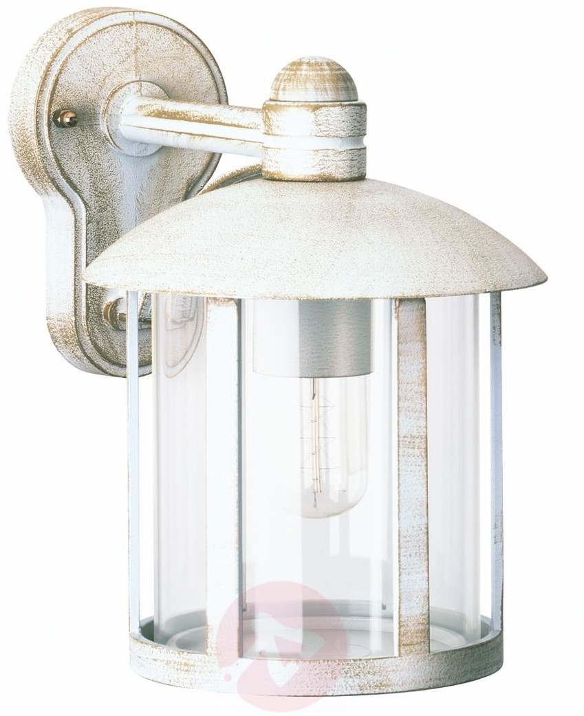 Albert Leuchten Zewnętrzna lampa ścienna Geras biało złota