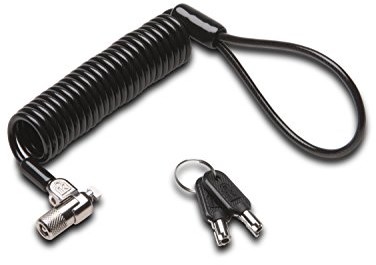 Kensington - Acco Deutschland GmbH & Co. KG Przewód bezpieczeństwa z kluczem, czarno, srebrny K64423WW