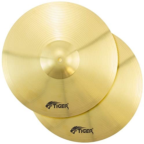TIGER Tiger CYM7-BR Hi-Hats para - idealny zamiennik zestawów perkusyjnych 35 cm CYM7-BR