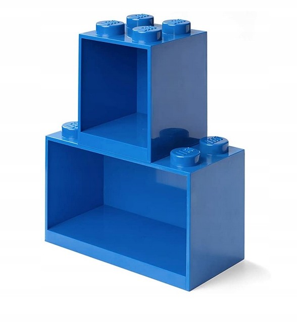 Lego Zestaw Półek Klocek 4 + 8 Niebieski 41171731