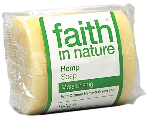 Faith in Nature Pure Vegetable Soap. Konopie i zielona herbata mydła. 100 G sztuka 1/H