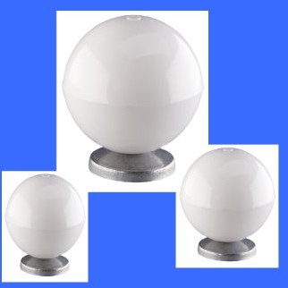 Kahlert Licht Nowoczesne lampy Biały oświetlenie domek dla lalek kulkowe w 3 różnych. Rozmiary, medium, biały