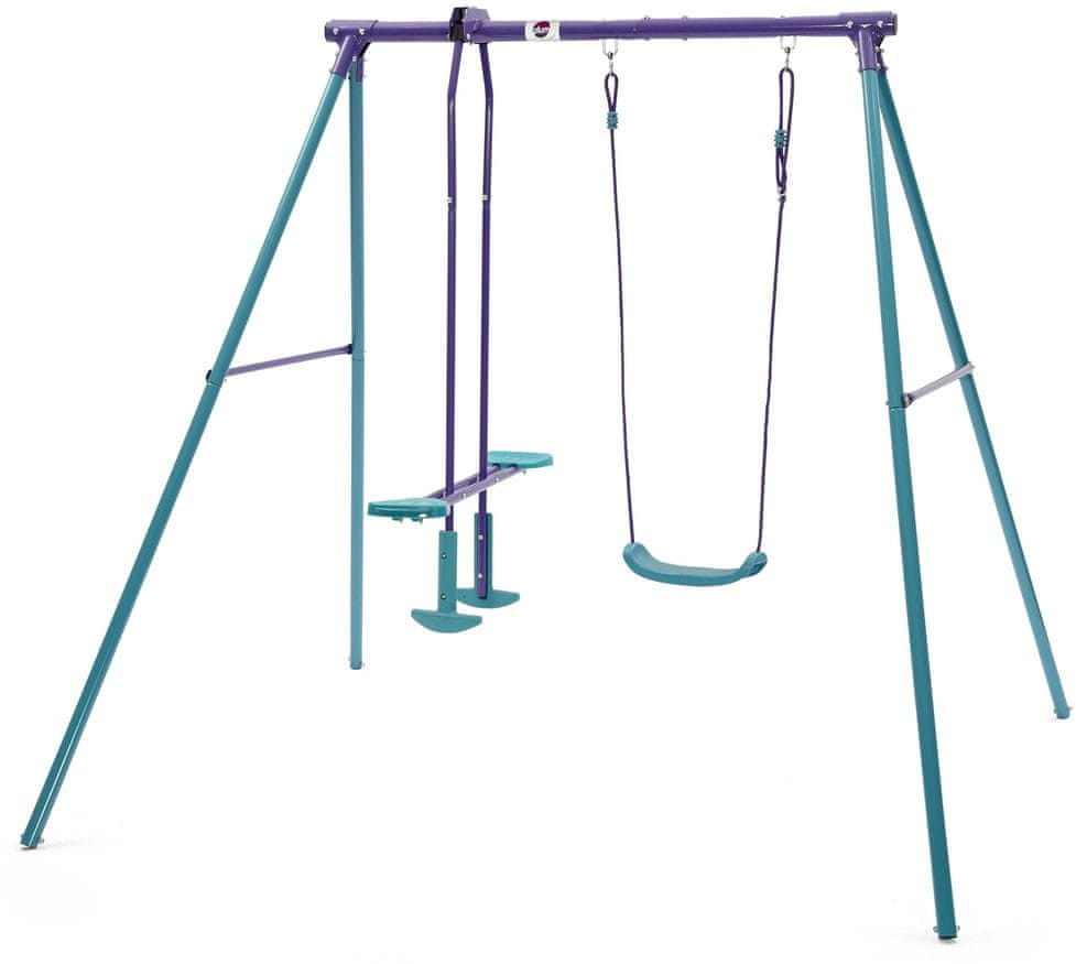 PLUM huśtawka metalowa dla dzieci 2w1 210 x 178 x 183 cm