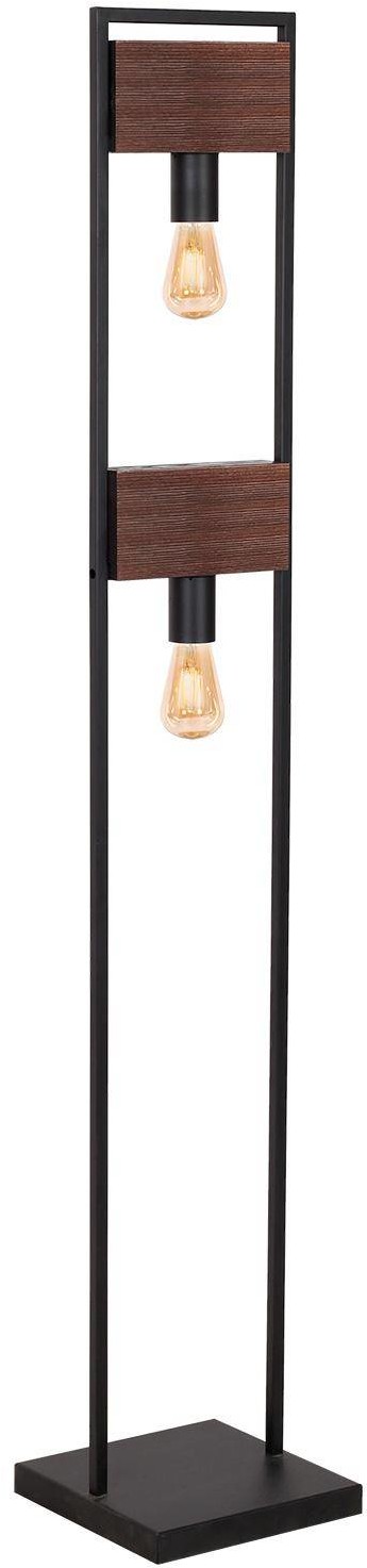 Luminex Lampa podł Hard dark wood/black 1 668