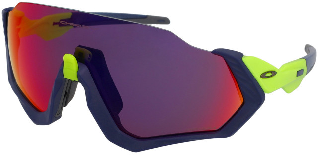 Oakley Okulary flight jacket granatowy|limonkowy OKULARY FLIGHT JACKET MTT NAVY/RETBRN
