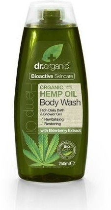 Organic Hemp Oil Body Wash Rich Daily Bath & żel pod prysznic revitalising RESTORING with Elder Berry ekstrakt DRC14005