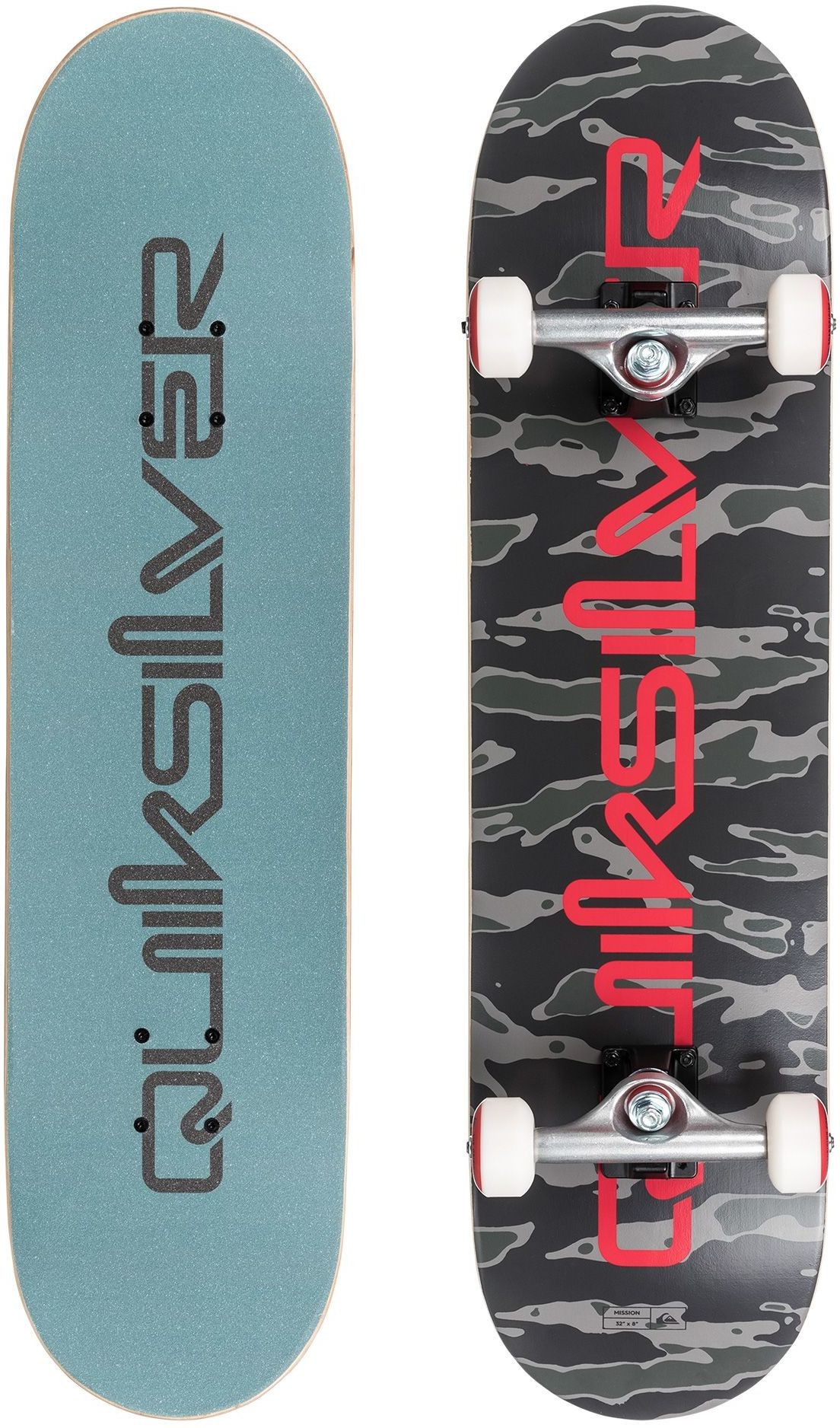 Quiksilver skateboard MISSION STREET COMPLETE White