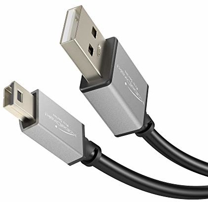 KabelDirekt przewód mini USB 2.0 1m (przewód do transmisji danych z dużą szybkością i ładowania, przeznaczony do dysków twardych z gniazdem mini USB; czarny/gwiezdna szarość) PRO Series 4260414845086