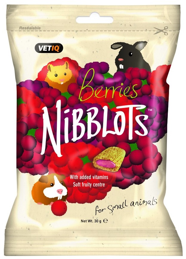 Animals Vetiq by Mark&Chappell Vetiq Przysmaki dla gryzoni Jagoda i żurawina Nibblots For Small Berries 30g