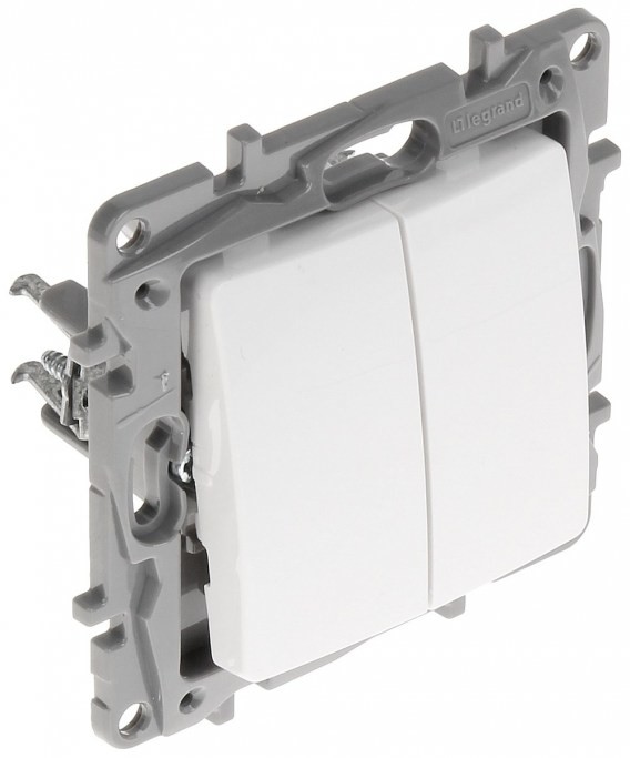 Legrand ŁĄCZNIK ŚWIECZNIKOWY PODWÓJNY LE-764505 Niloe 10 A LE-764505