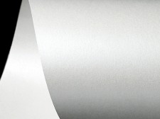 Papeterra Biały metalizowany błyszczący Sirio Pearl Polar Dawn, próbka formatu A6 125 g (ppp440) ppp440