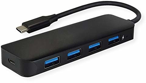 Value VALUE USB 3.2 Gen 1 koncentrator, 4-krotny kabel przyłączeniowy typu C