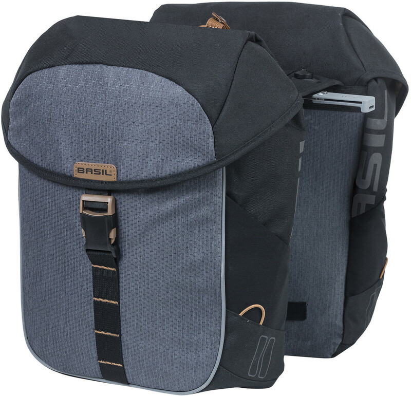 Basil Miles Double Pannier Bag MIK 34l, black slate 2021 Sakwy 17760