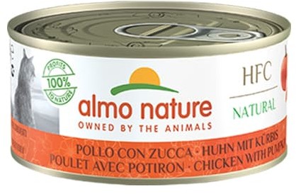 Almo Nature HFC Cats Natural Kurczak z dynią mokra karma dla kota puszka 150g