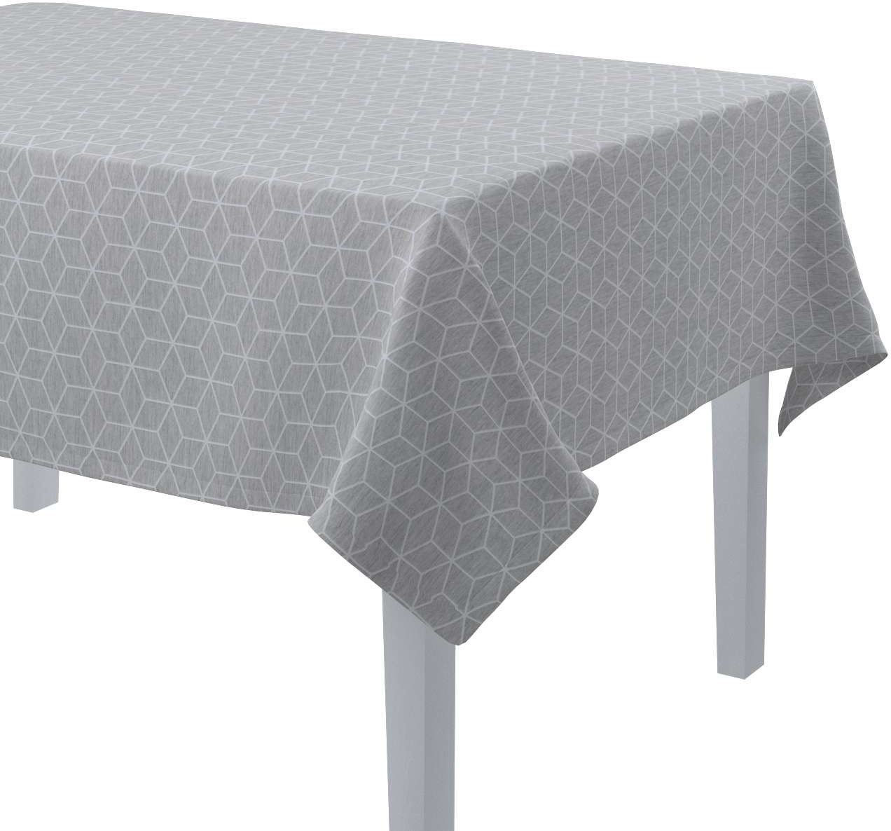 Dekoria Obrus prostokątny wzór sześcianów na szarym tle 130 × 130 cm Sunny 420-143-50