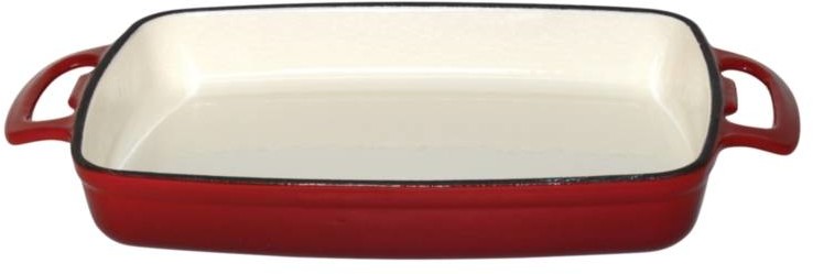 Vogue Naczynie żaroodporne kwadratowe | czerwone | 1,8L lub 2,8L GH319