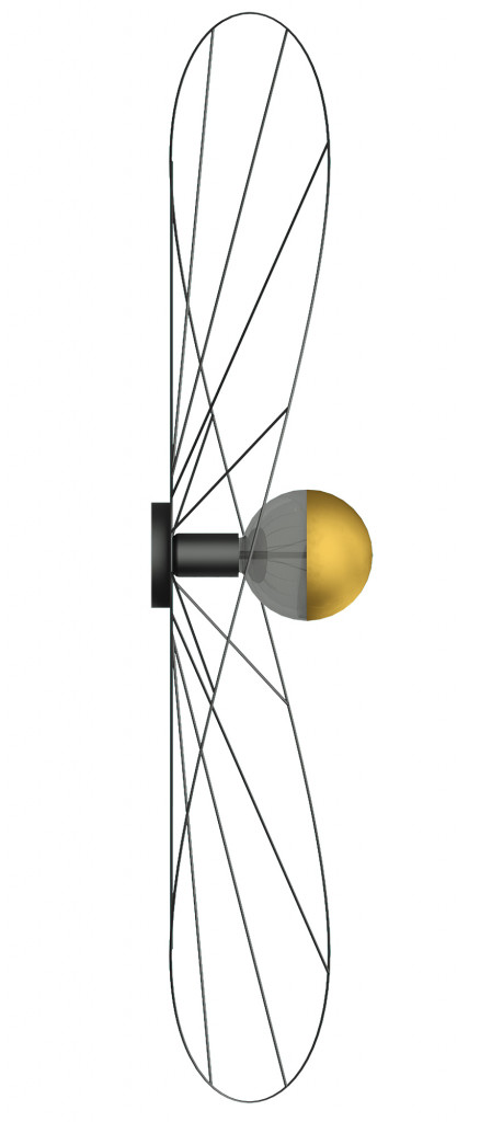 Thoro Innowacyjna Lampa kinkiet/plafon ESKOLA 110 Sufitowa lun na ścianę stal Kolor dowolny (RAL) Atrakcyjny wzór Oświetlenie do salonu, sypialni Styl Loft Industrial Zwis oprawa E27 THORO TH.014