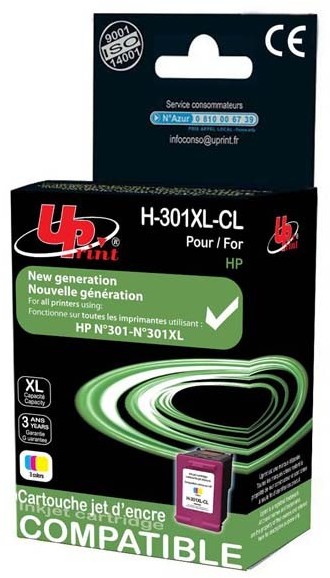 INK UPrint kompatybilny z CH564EE No.301XL color 450s H-301XLC dla HP HP Deskjet 1000 1050 2050 3000 3050 bez ch IHPCH564EXNU