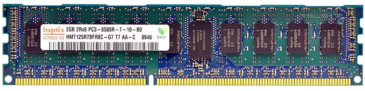 Hynix  RAM 1x 2GB ECC REGISTERED DDR3 1066MHz PC3-8500 RDIMM | HMT125R7BFR8C-G7 HMT125R7BFR8C-G7