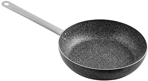 Home Family Stone patelnia z powłoką nieprzywierającą, z uchwytem, kamienia, czarna/szara, 32 cm 8003512670664
