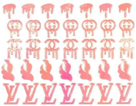 Allepaznokcie Naklejka samoprzylepna kształty logotypy Nr 22