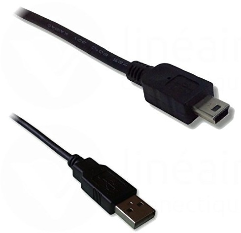 Lineaire Lineaire pcusb215 °C kabel USB 2.0 typ A wtyczka/wtyczka Mini B 1,50 m czarny PCUSB215C