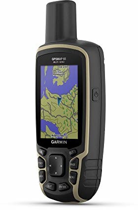 Garmin GPSMAP 65, przycisk ręczny z rozszerzoną obsługą satelitarną, technologią wielopasmową i kolorowym wyświetlaczem 2,6