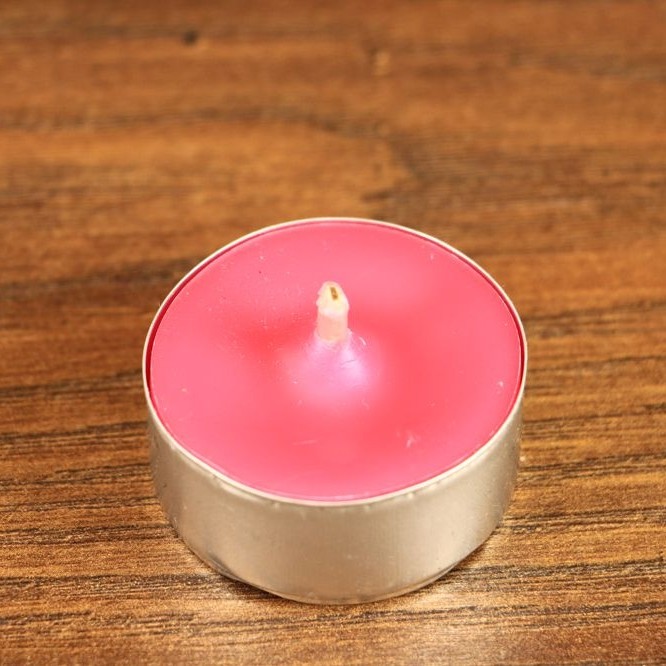 Magoi Agni Tealight - różowa świeca z wosku (herbaciarka) drim82