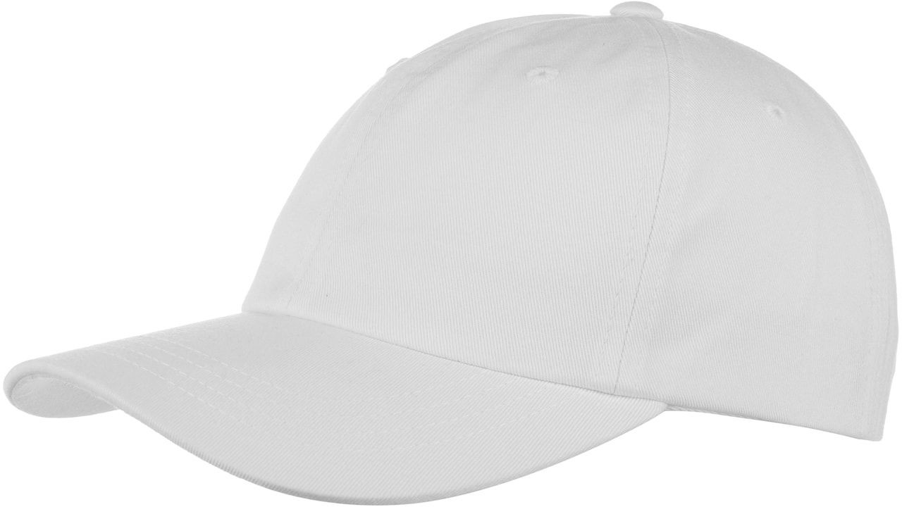 Czapka Low Profile Cotton Strapback, biały, One Size