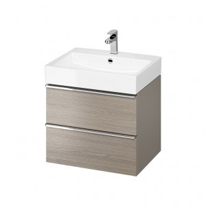 Cersanit S522-020 SZAFKA PODUMYWALKOWA VIRGO 60 SZARA UCHWYT CHROM ZMONT