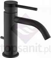 Paffoni Light bateria umywalkowa stojąca z korkiem automatycznym czarny-mat LIG075NO LIG075NO