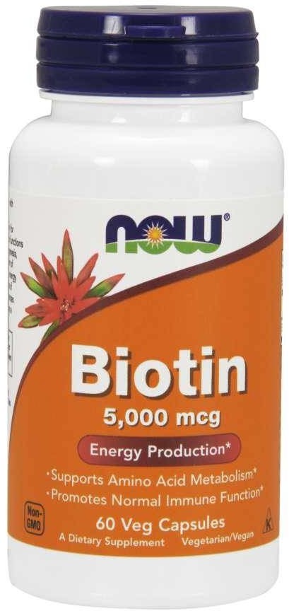 Now Foods Biotyna - Biotin 5000 mcg (60 kaps.)