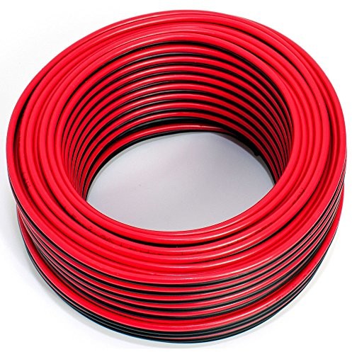 Seki Przewód głośnikowy 25 m  2 X 1,5 mm  100% CCA MIEDŹ; kabel audio czerwony/czarny 312008