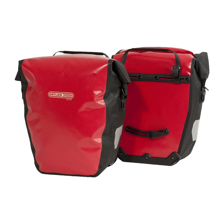 Ortlieb Sakwy Back Roller City czarny-czerwony / Montaż: tył F5001