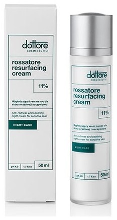 Dottore Rossatore Resurfacing Cream Wygładający krem na noc do cery naczyniowej i wrażliwej,50 ml DOT000010