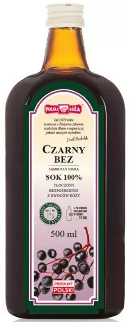 POLSKA RÓŻA Polska R$22$23a Sok z Bzu Czarnego 500ml -