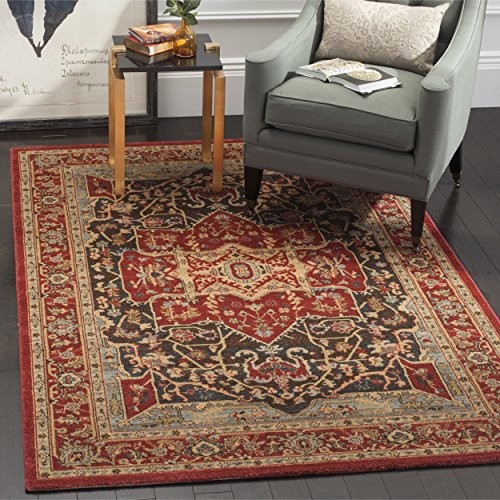 Safavieh mah625d Alberto dywan, poliester, czerwony MAH625D-4