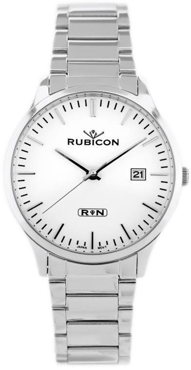 RUBICON ZEGAREK MĘSKI RUBICON RNDD60 (zr078a) - stalowy RNDD60