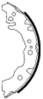 HELLA PAGID Zestaw szczęk hamulcowych 8DB355003-071