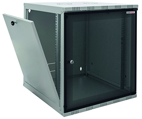 LOGILINK Eco szafka naścienna 6HE głębokość (400 mm), Flat Pack (produkt niezmontowany), 48,26 cm (19 cali), szary W12A54G