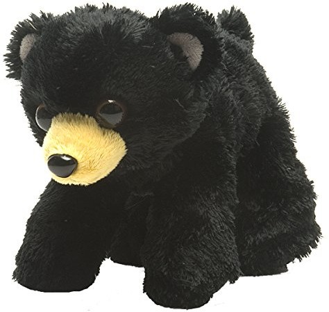 Wild Republic 16227, czarny niedźwiedź przytulający miękki, prezenty dla dzieci, przytulanka zabawka 18 cm 14868
