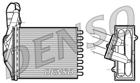 DENSO Wymiennik ciepła, ogrzewanie wnętrza DRR09042