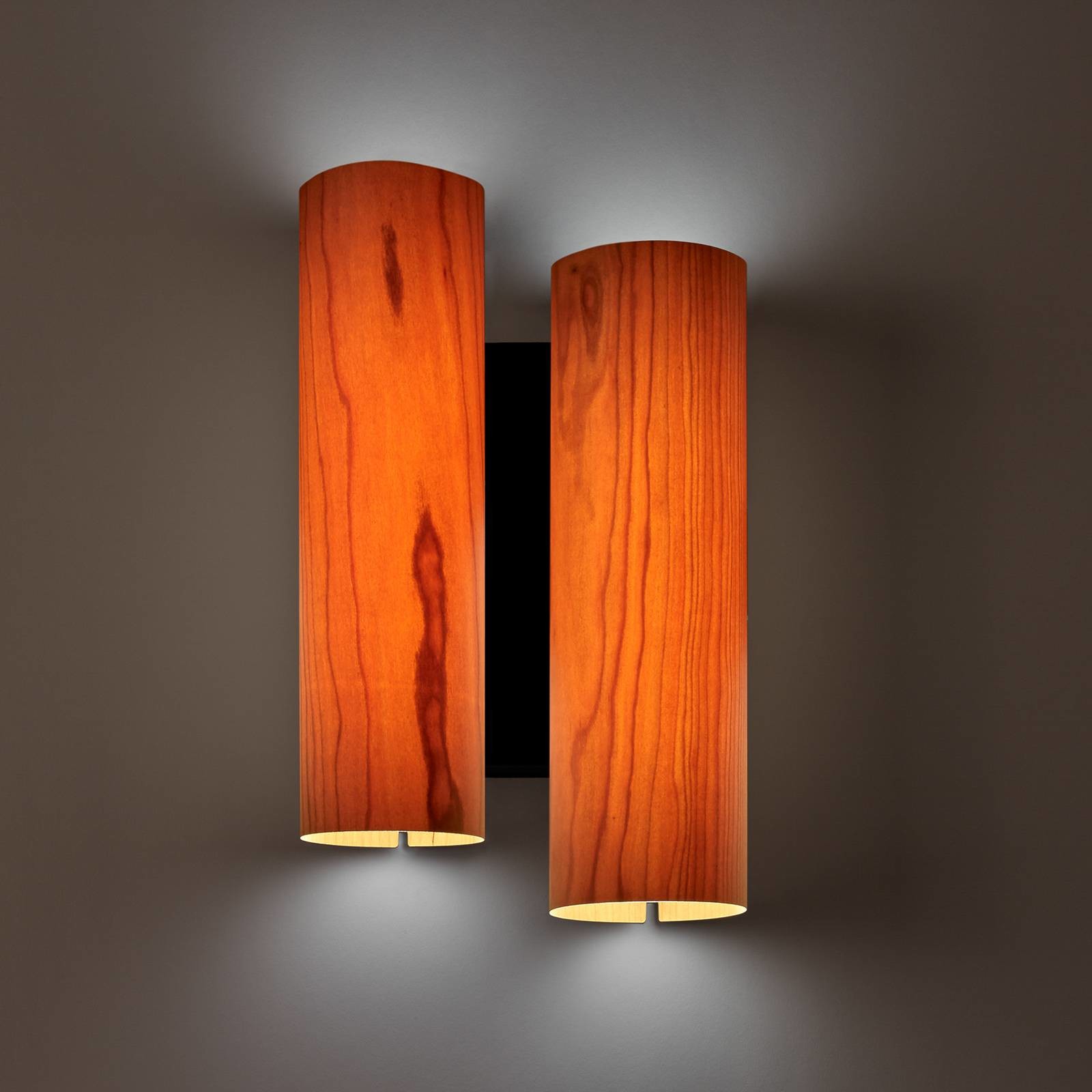 LZF LAMPS LZF Black Note Duplet kinkiet czarny/wiśnia